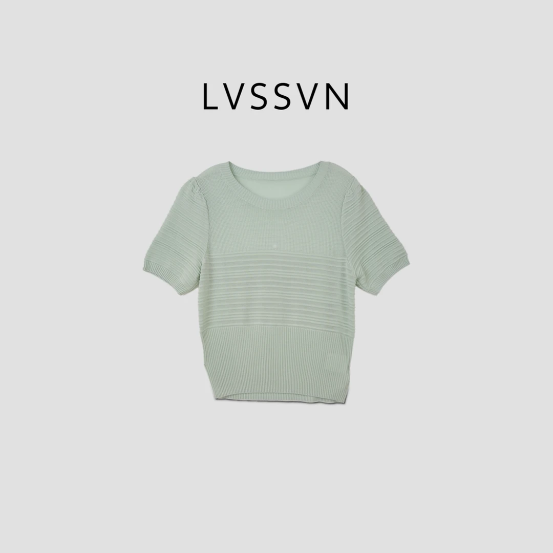 LVSSVN/露裳2025SS温柔端庄天丝女士针织衫 Z-31517