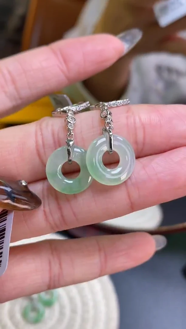 颈饰银S925镶嵌翡翠17422