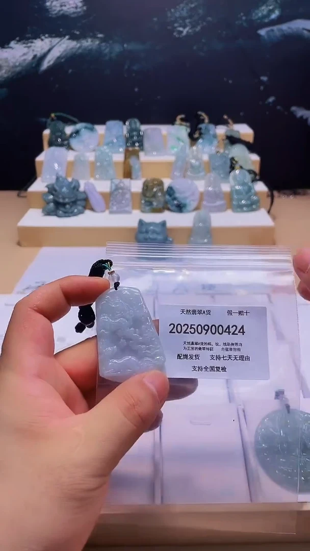 颈饰未镶嵌翡翠缅甸翡翠A货0904