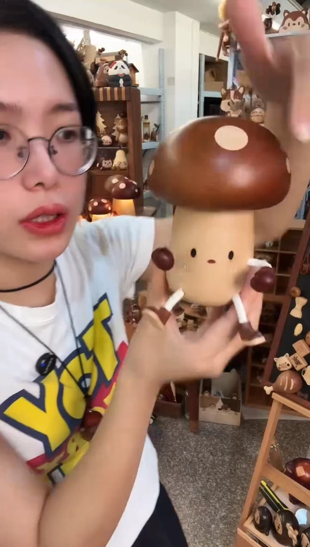 木乌檀木拳击蘑菇人灯
