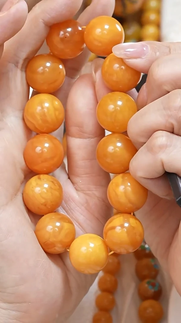 蜜蜡颈饰未镶嵌5369天然蜜蜡珠宝奇石云端妖孽石膏蜡全部保真