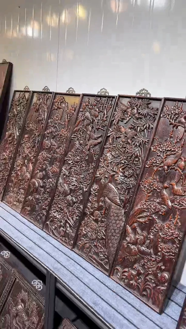 木紫檀雕刻一物一拍