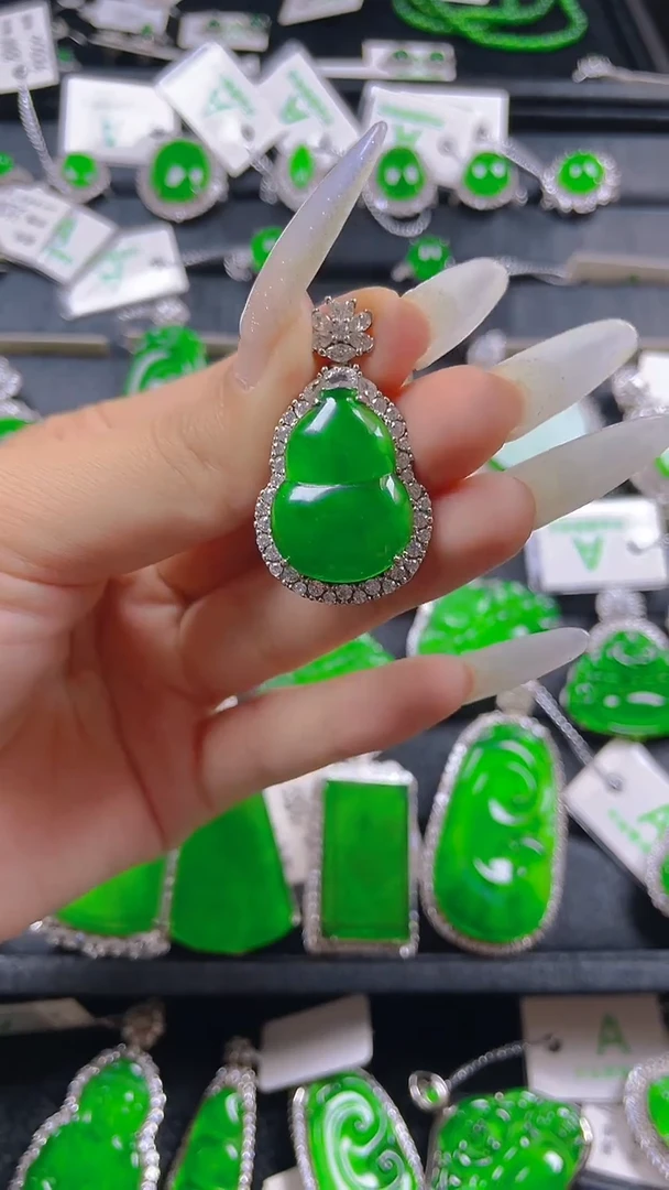 翡翠银S925镶嵌颈饰11111111