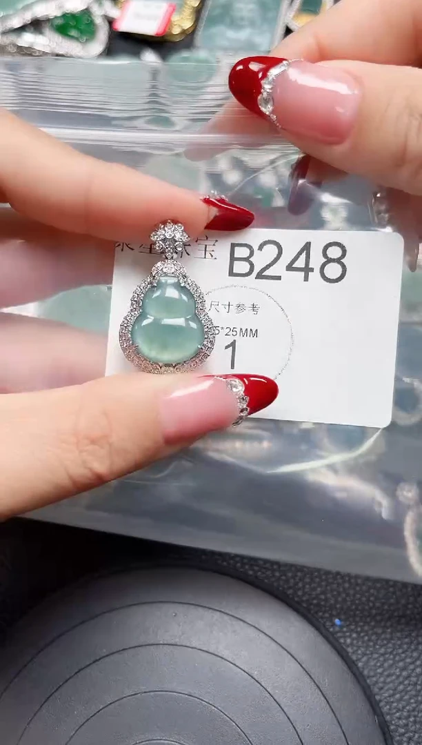 【闪购商品】翡翠颈饰未镶嵌赠皮绳248