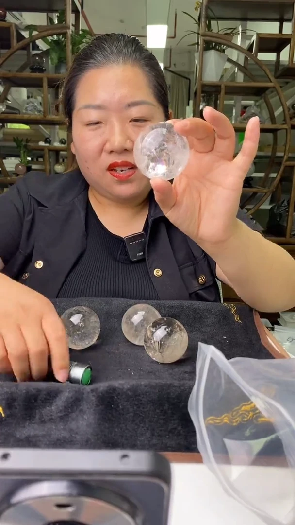 球未镶嵌水晶白水晶球D37多样性发其一200+