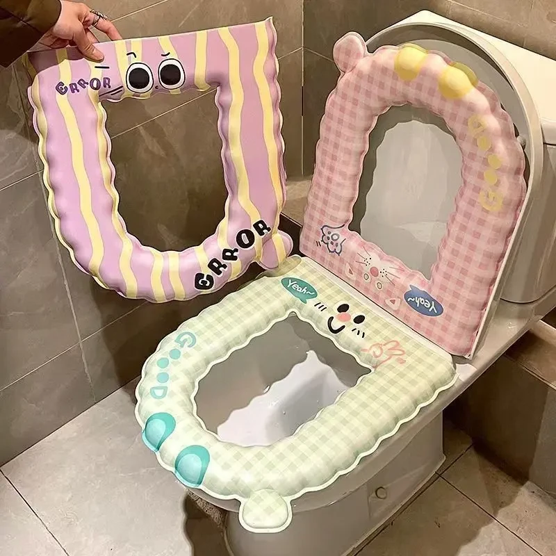 【卡通风】马桶垫春夏可擦洗马桶圈家用卫生间四季防水坐便器垫子