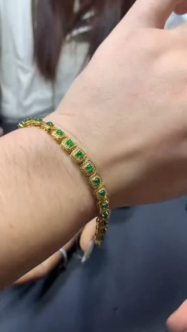 【闪购商品】翡翠手链未镶嵌0850483418/多样性发一