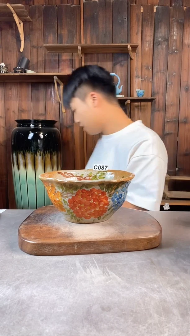 碗087，手工手绘，超值陶瓷