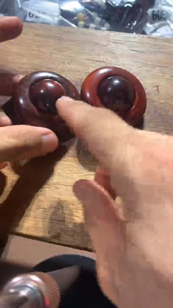 檀香紫檀（小叶紫檀）转运珠一对