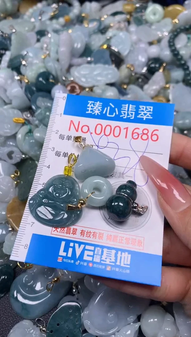 【闪购商品】翡翠颈饰未镶嵌含绳0001686
