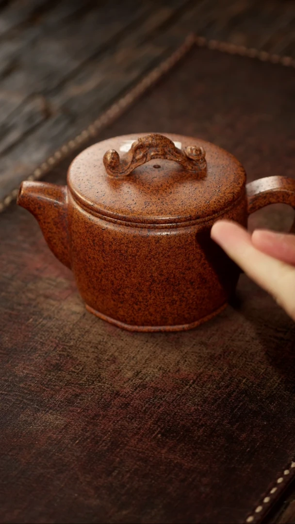 茶杯紫砂非遗茶器-八方汉瓦（半手）