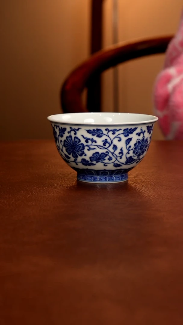 摆件陶标**马景德镇瓷器，青花瓷手绘茶具~