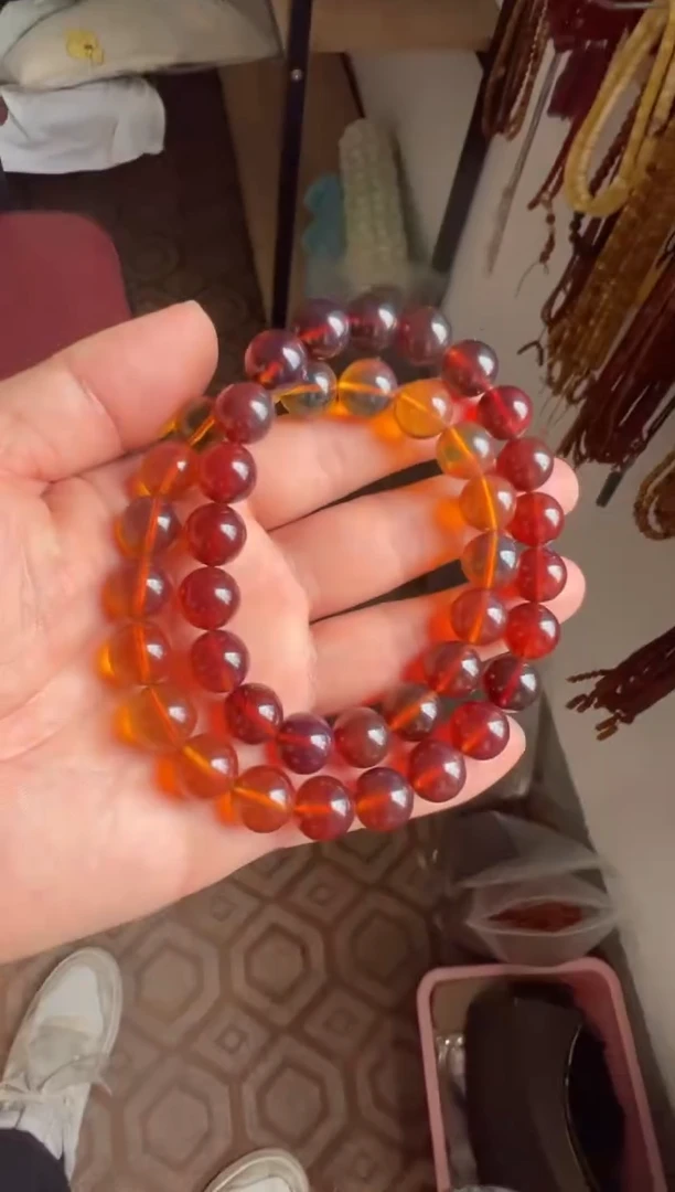 【闪购商品】琥珀珠宝奇石未镶嵌12mm