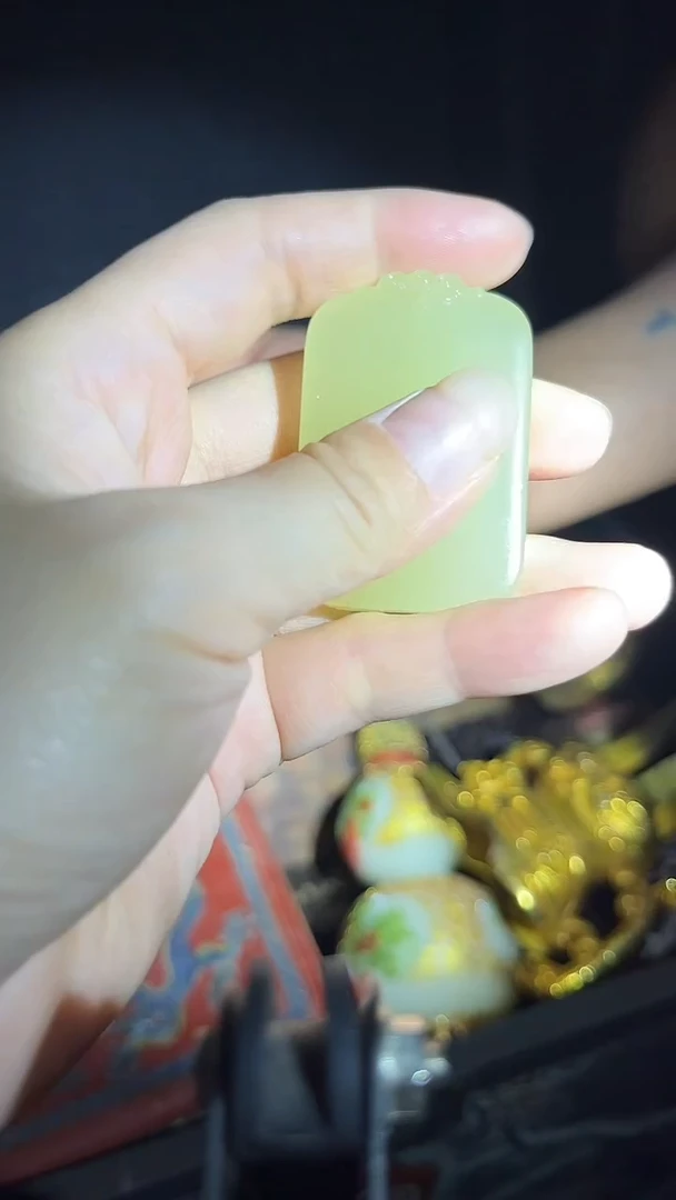 和田玉未镶嵌挂件和田玉无事牌.1件