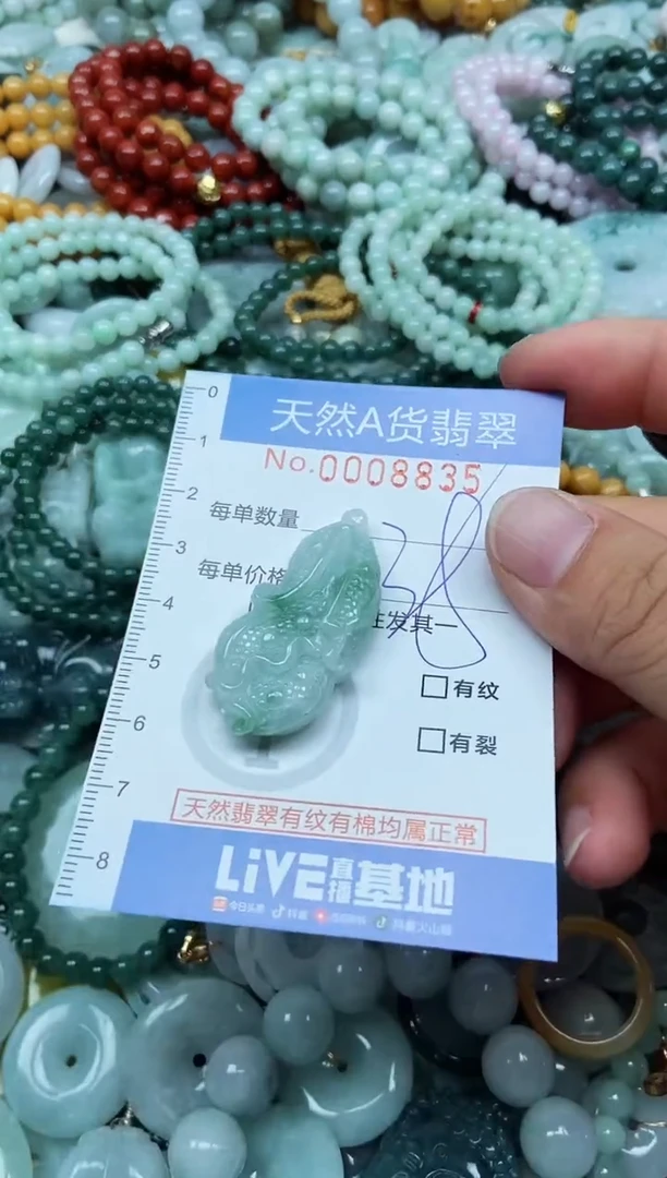 翡翠未镶嵌吊坠(不含链)翡翠