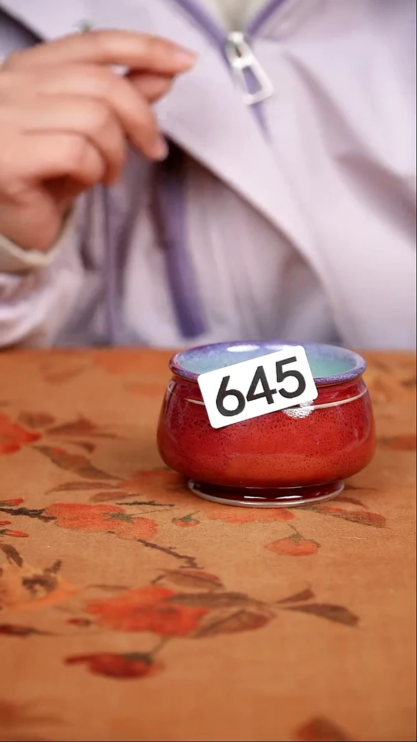 全品钧瓷茶器摆件