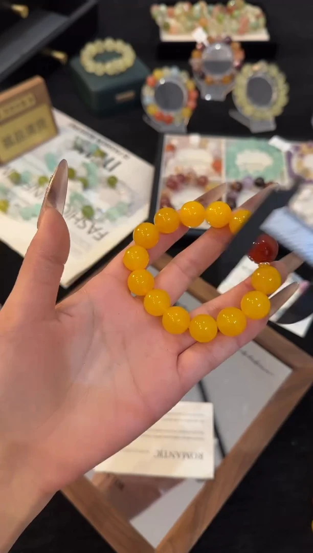 合金手链水晶黄玛瑙手链x3170