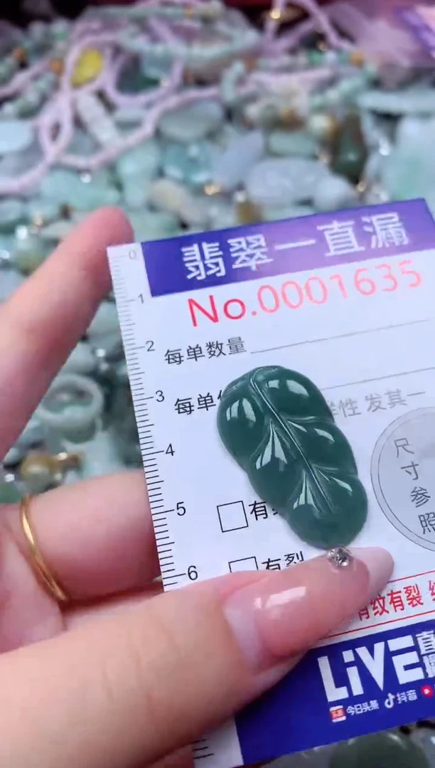 翡翠未镶嵌吊坠(不含链)1635