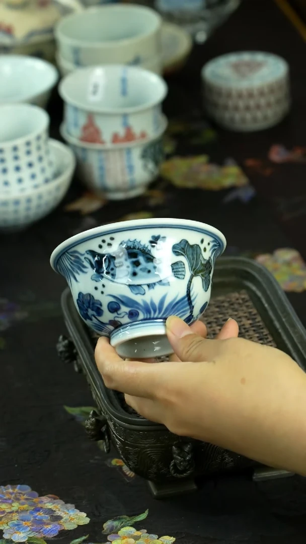 千款手绘茶具直接炸
