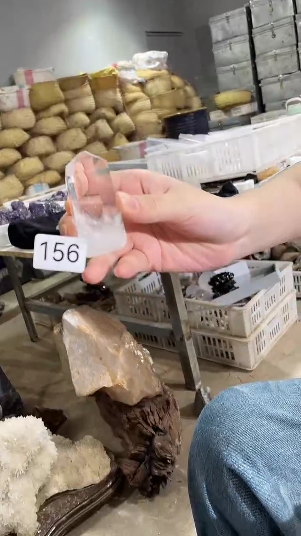 未镶嵌珠宝半成品水晶白水晶柱-156