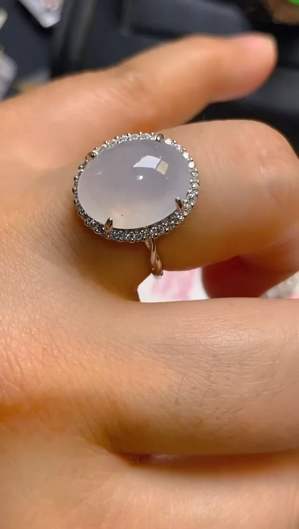 【闪购商品】翡翠耳饰银S925镶嵌天然A货翡翠1