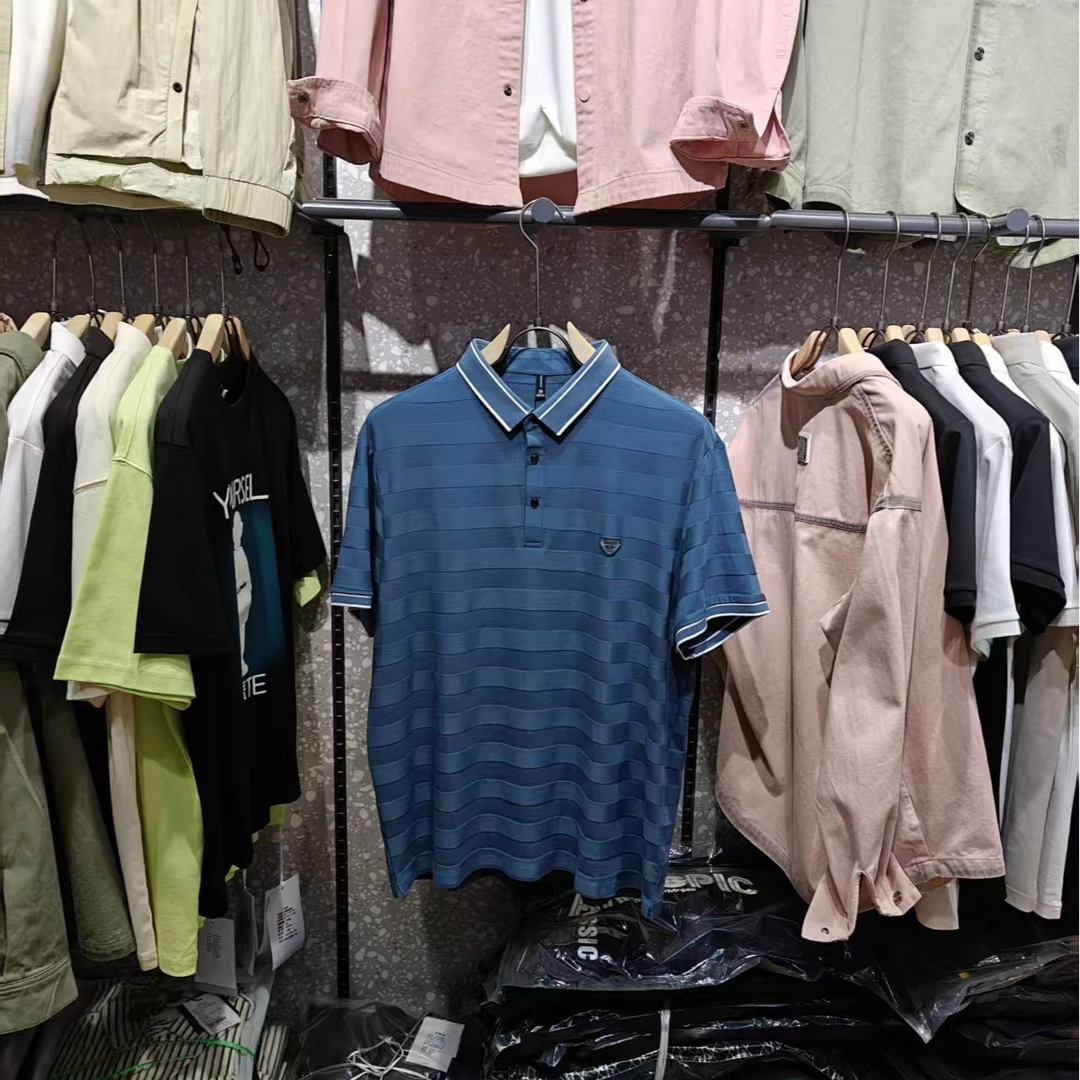 夏季纯色免烫商务休闲短袖Polo衫春夏翻领针织经典商务时尚