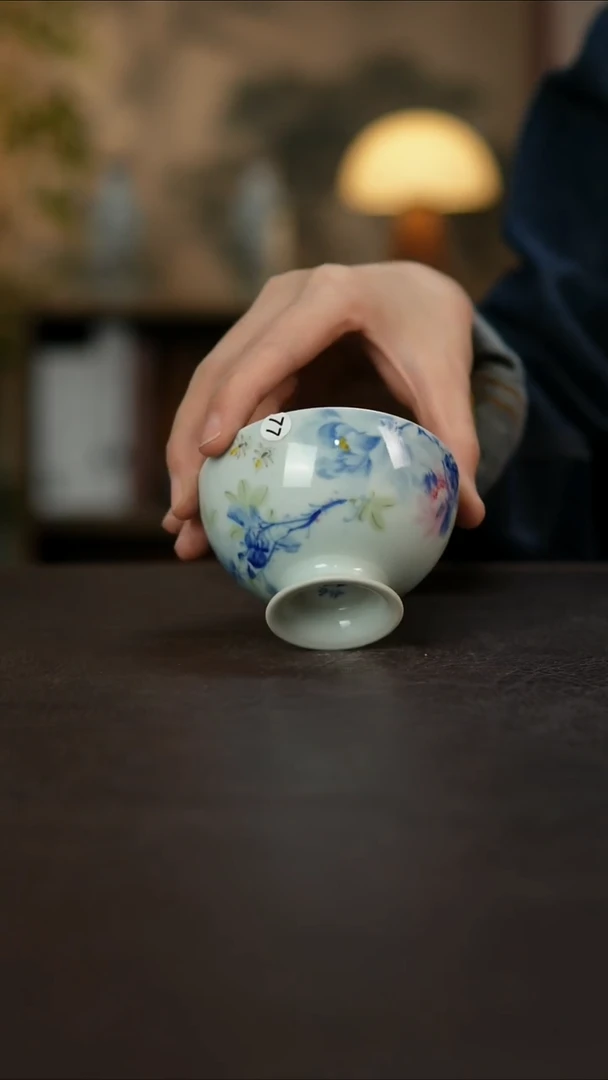杯景德镇陶瓷杯碗柴烧多人