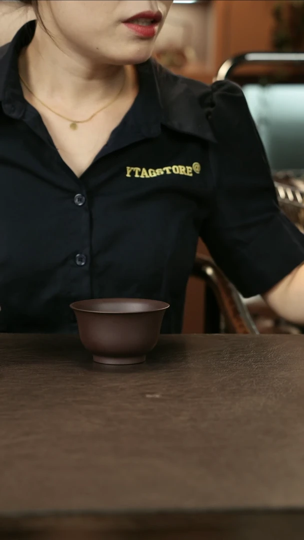 茶壶紫砂老紫泥 压手杯