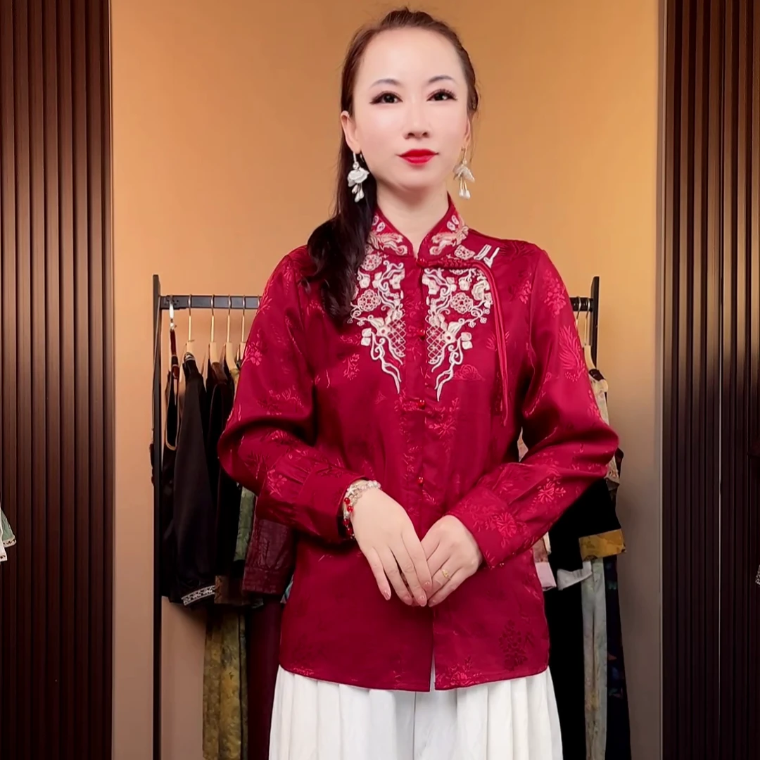 【小皮原创】风铃新中式国风时尚气质洋气百搭宽松复古中国风长袖