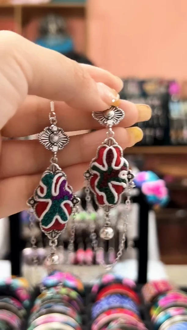 织绣艺枝独绣老绣饰品187