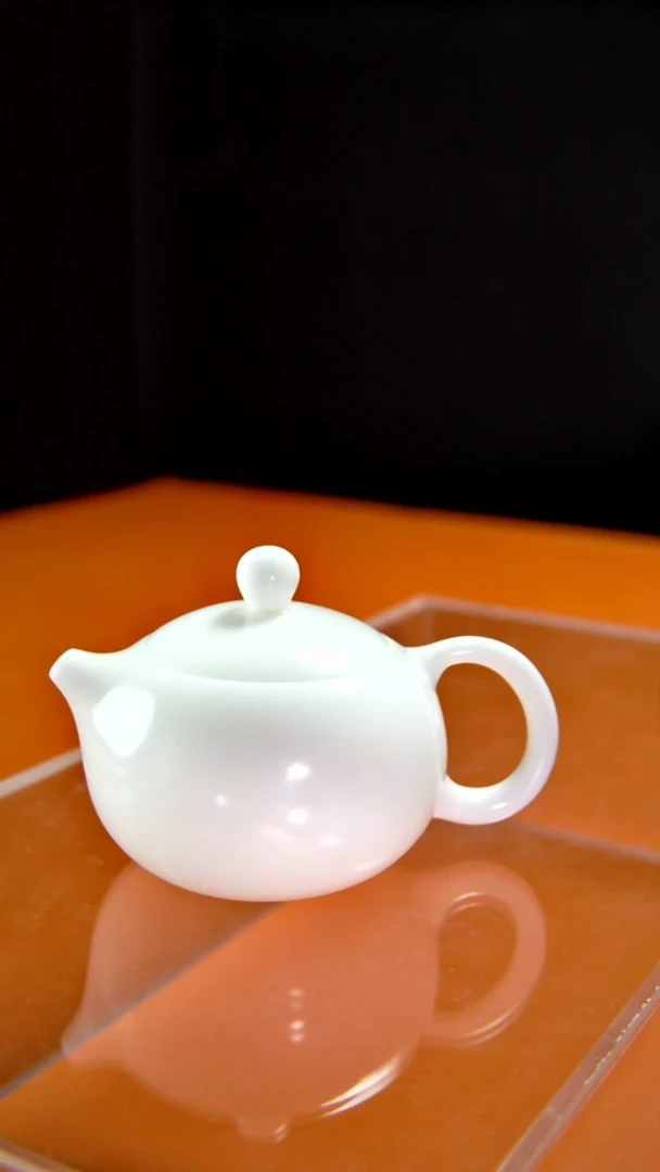 其他陶瓷《言泥陶瓷》冰种素烧茶壶