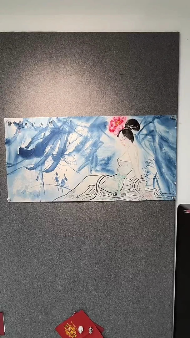 国画刘俊老师古典三尺