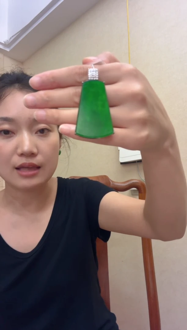 翡翠银S925镶嵌吊坠(不含链)吊坠