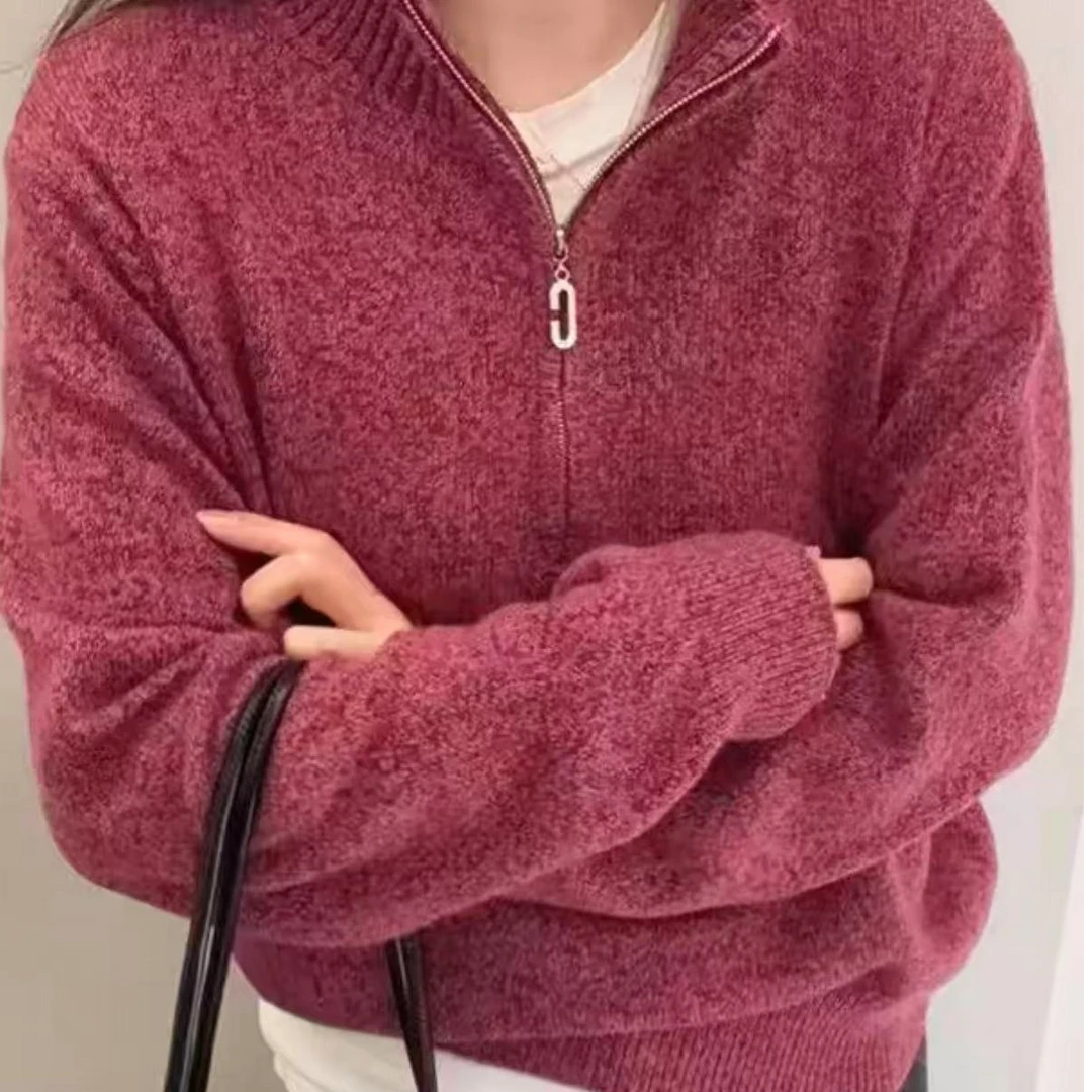 格调美美 0360半拉链毛衣