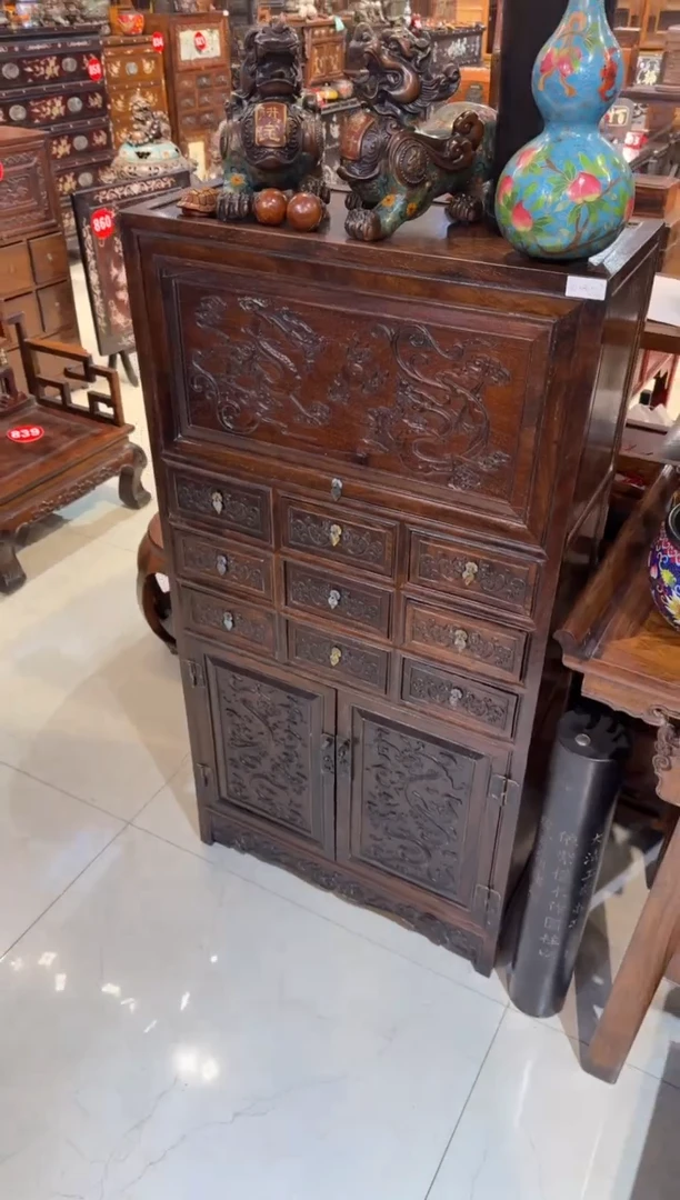 木唐*花梨翻门柜子 3980