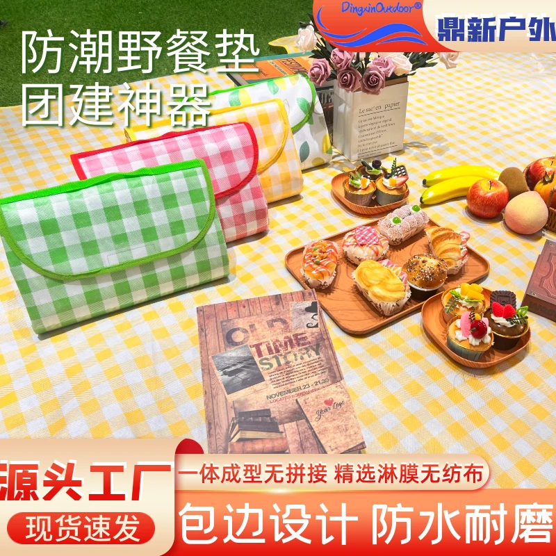 户外野餐垫便携可折叠防潮垫加厚多层防水轻便草地沙滩垫露营垫子