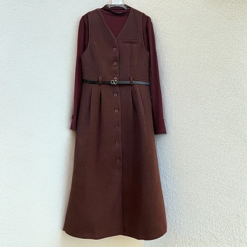 2828#红【木兮兮专属】2025年春夏季新款时尚休闲百搭修身女套装