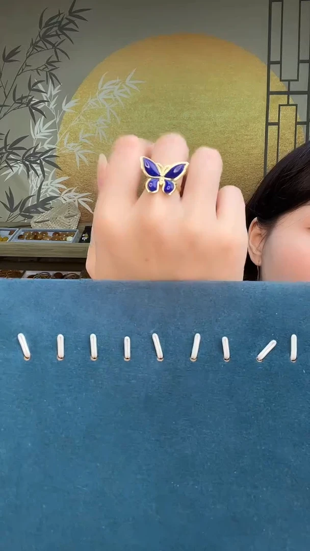 未镶嵌青金石戒指A1292