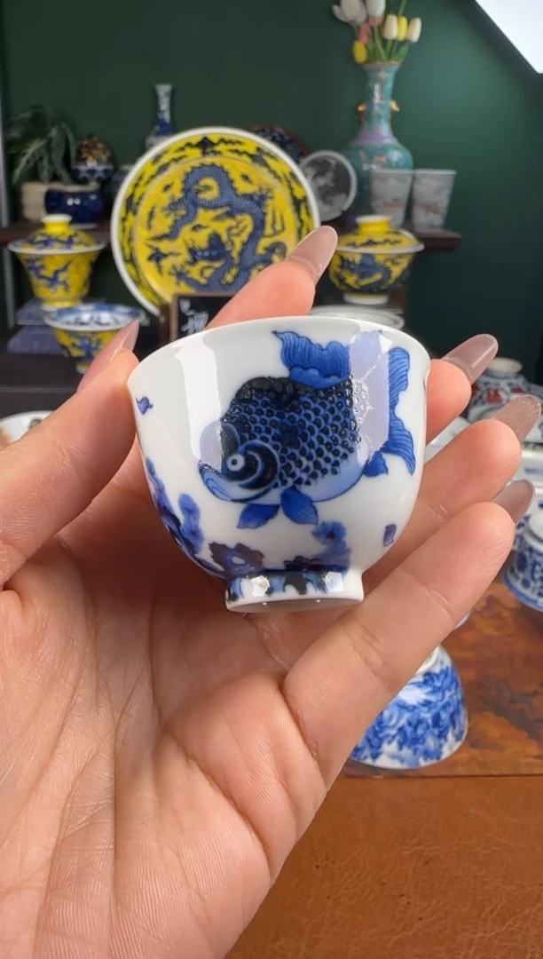 杯洪印幕明。金鱼小单杯