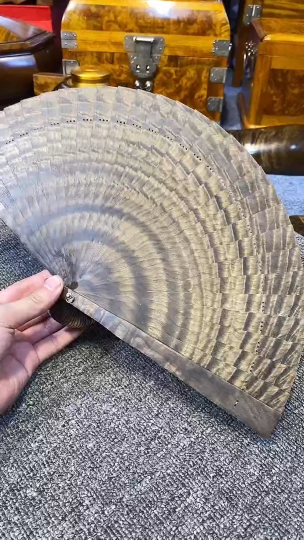 乌木类成套家具金丝楠精美苏扇2
