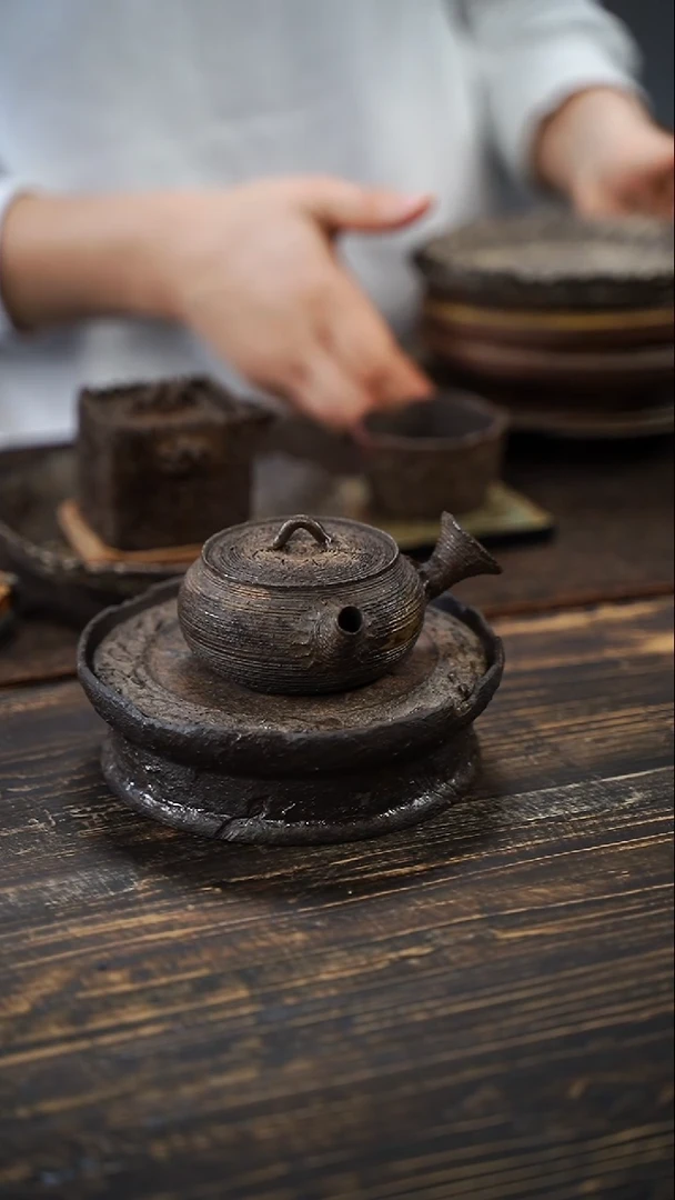 全手工制作  南蛮侧把壶