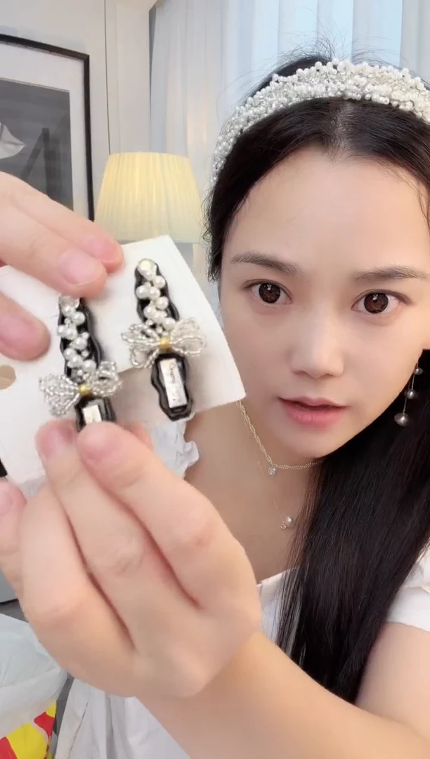 非金属布艺发绳发绳发夹1对