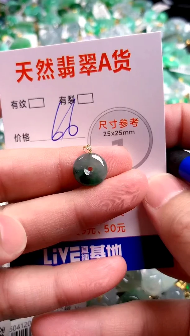 翡翠18K金镶嵌颈饰13005137