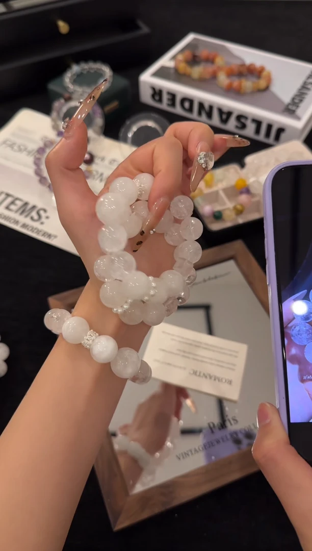 未镶嵌手链水晶雪花阿赛双拼x3538