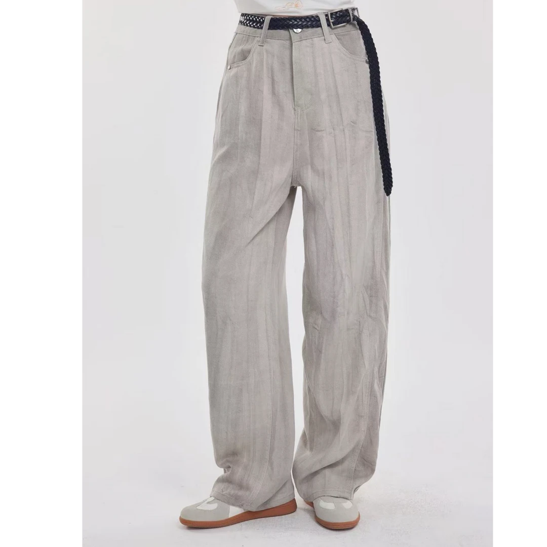 OooF！Yang【主理人专属】脏脏腰带裤