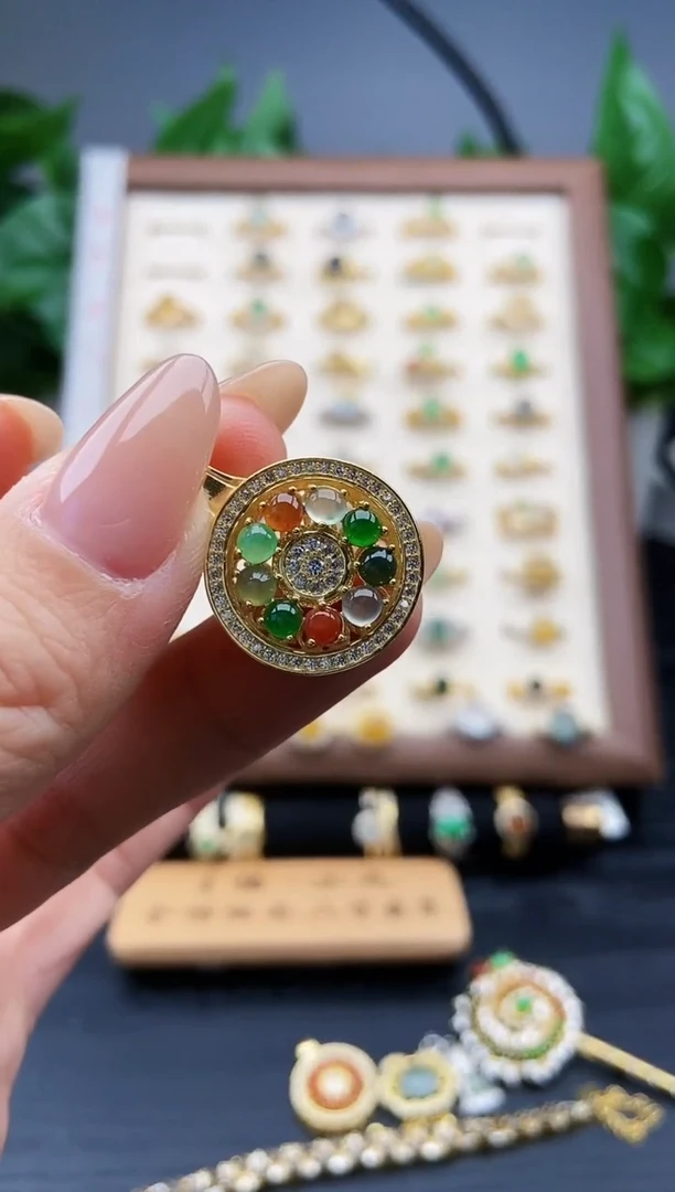 颈饰银S925镶嵌翡翠12