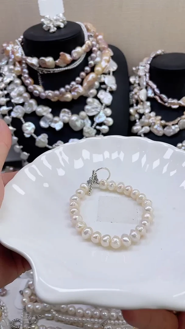 未镶嵌手链淡水珍珠【纯恬饰品】