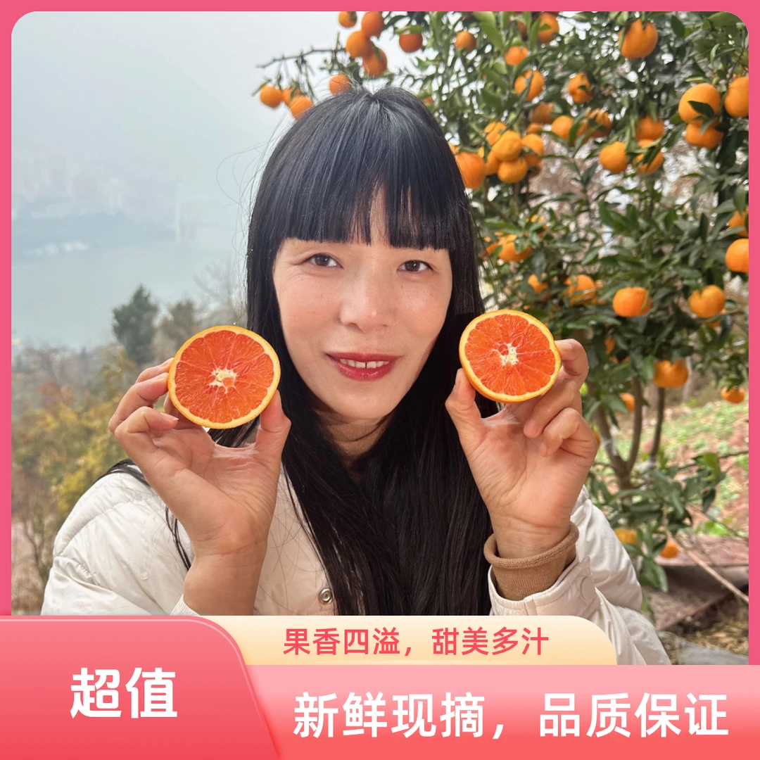 【大山里的女汉子】中华红血橙红肉脐橙香甜爆汁橙味浓现摘顺丰包邮