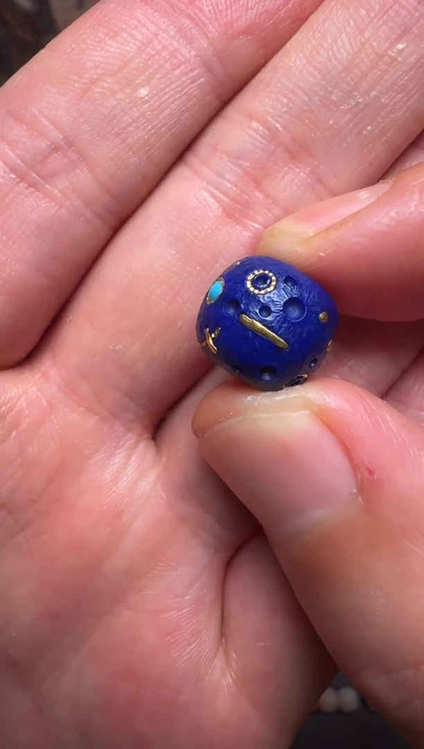 【闪购商品】青金石颈饰未镶嵌青金星球珠