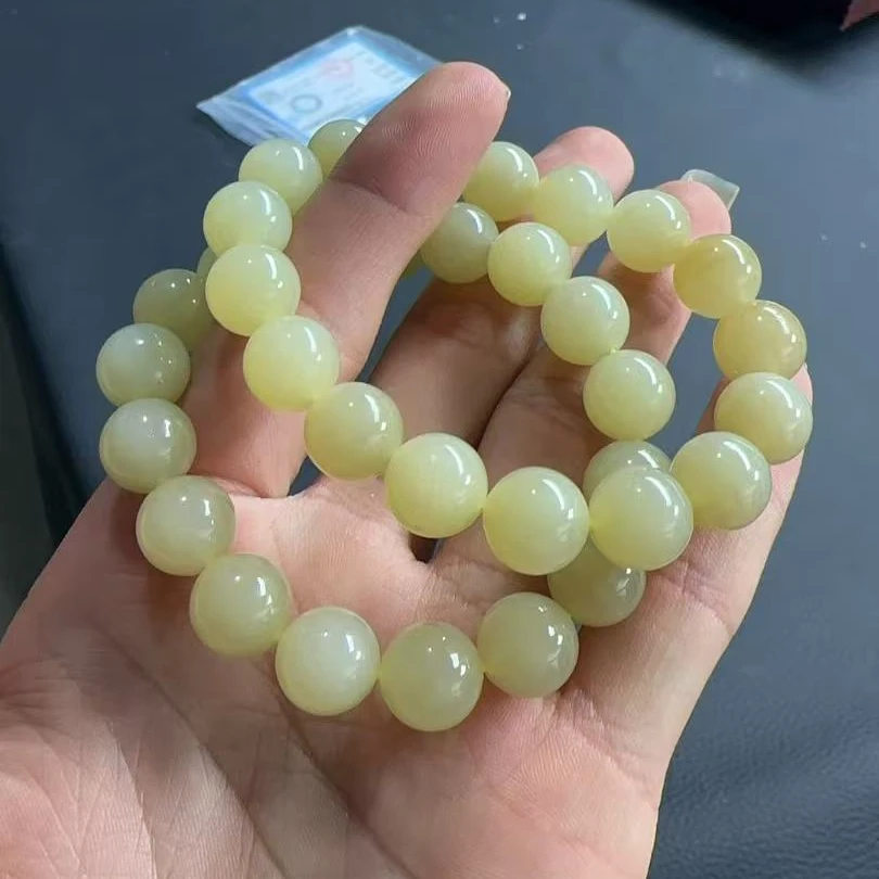 和田玉新疆且末料l六号矿老料子卡12mm手串  多样性发一